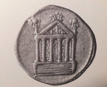 001188 Antoninus Pius Aureus Tempel Diva Faustina nach 140 uZ NM Kopenhagen (Kromann 82) cr