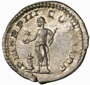 Elagabal Denar verm 221 Kaiser vor Altar (Numismatik Lanz M�nchen Auktion 141)