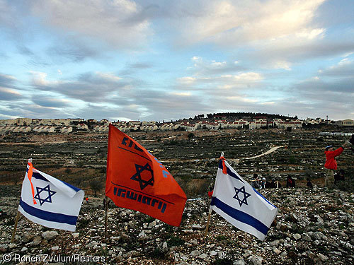 Israel-Flaggen-Yesha