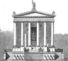 Rom Tempel des Divus Iulius Rekonstruktion (hellenica.de)